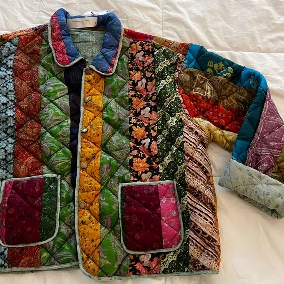 NWT reversible art zen quilted jacket - Picture 1 of 5